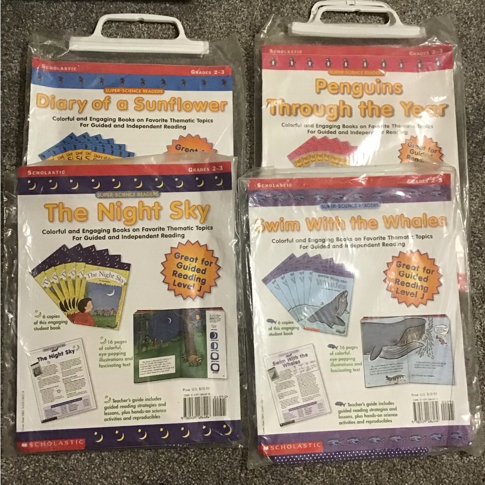 Scholastic Super Science Readers teachers guild and 6 books. 4 sets